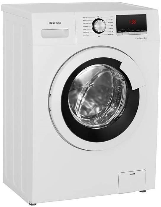 Lavadora Hisense WFHV7012   A+++, 7kg, 1200rpm, 15 Programas, 360º Smart Wash, Display, Blanca